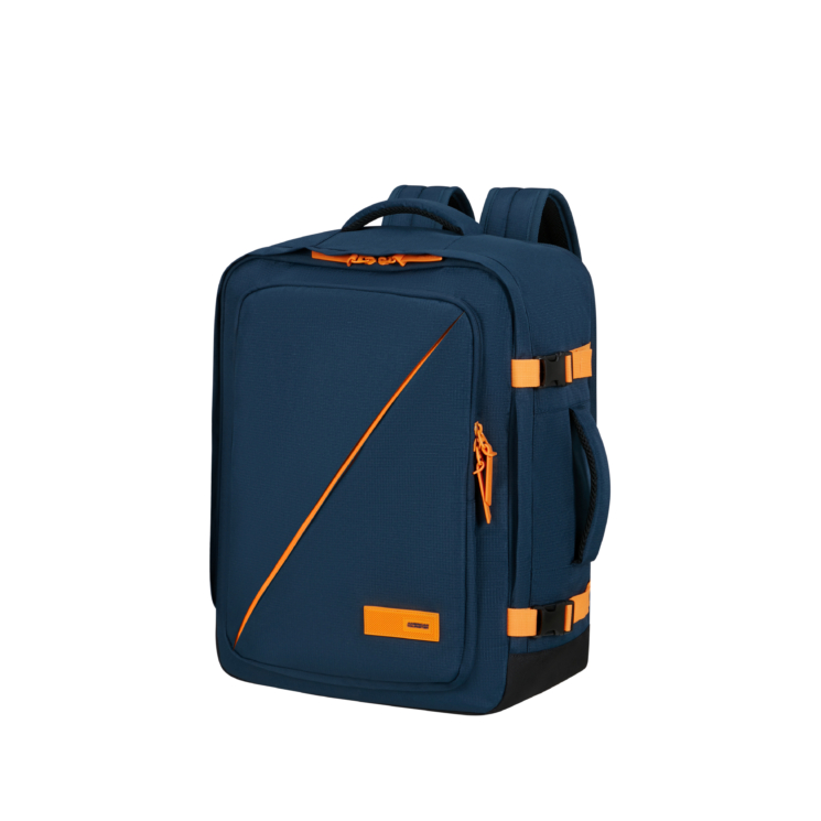 American Tourister 3 funkčný M kabínový batoh Dark Navy/ Radiant Orange