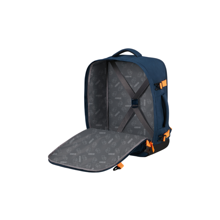 American Tourister 3 funkčný M kabínový batoh Dark Navy/ Radiant Orange
