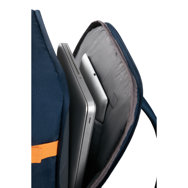 American Tourister 3 funkčný M kabínový batoh Dark Navy/ Radiant Orange