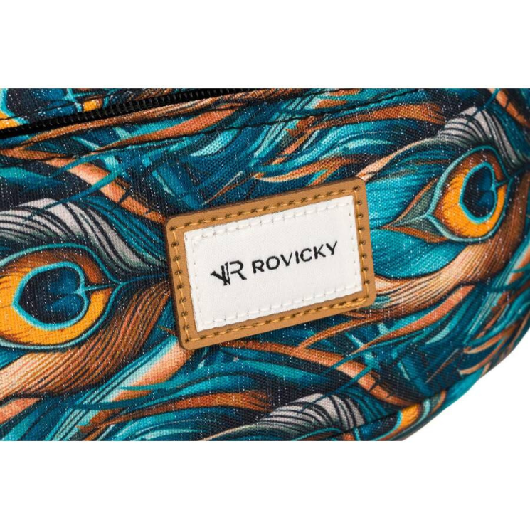 Priestranná dámska taška Fanny Pack s módnym vzorom