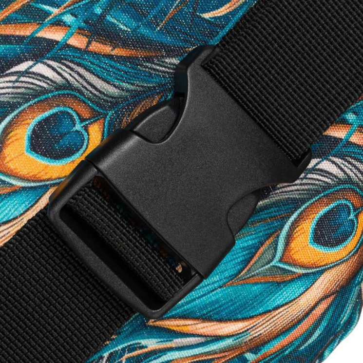 Priestranná dámska taška Fanny Pack s módnym vzorom