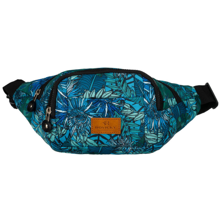 Priestranná dámska taška Fanny Pack s módnym vzorom