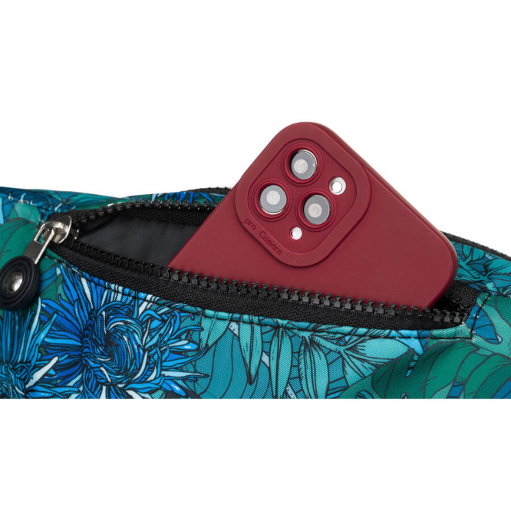 Priestranná dámska taška Fanny Pack s módnym vzorom