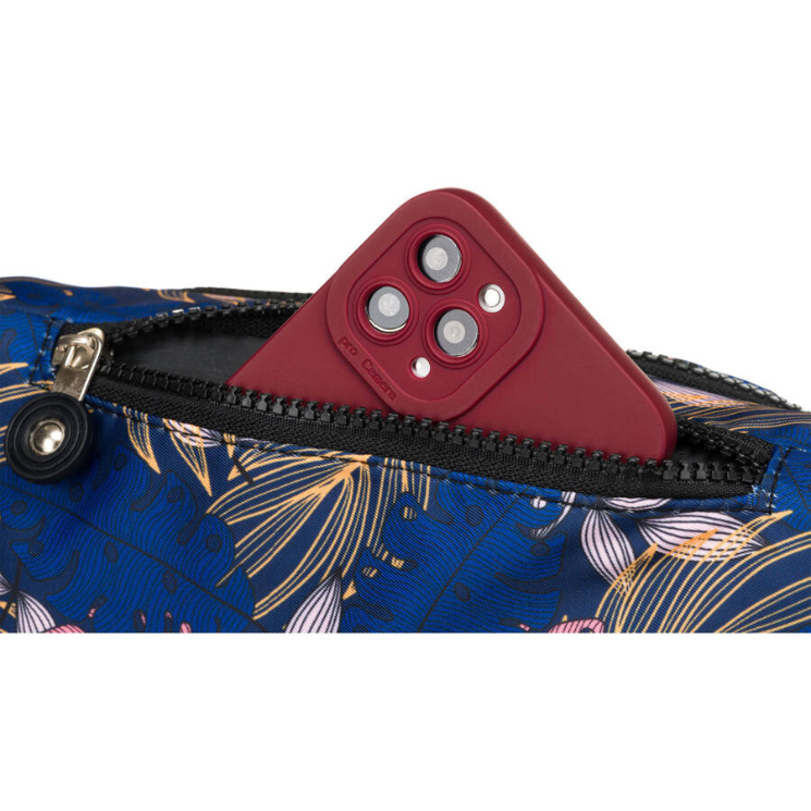 Priestranná dámska taška Fanny Pack s módnym vzorom