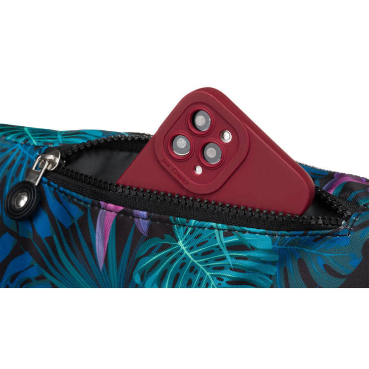 Priestranná dámska taška Fanny Pack s módnym vzorom