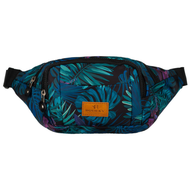Priestranná dámska taška Fanny Pack s módnym vzorom
