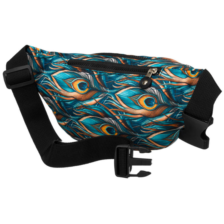 Priestranná dámska taška Fanny Pack s módnym vzorom