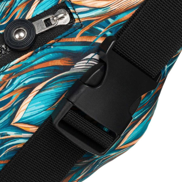 Priestranná dámska taška Fanny Pack s módnym vzorom