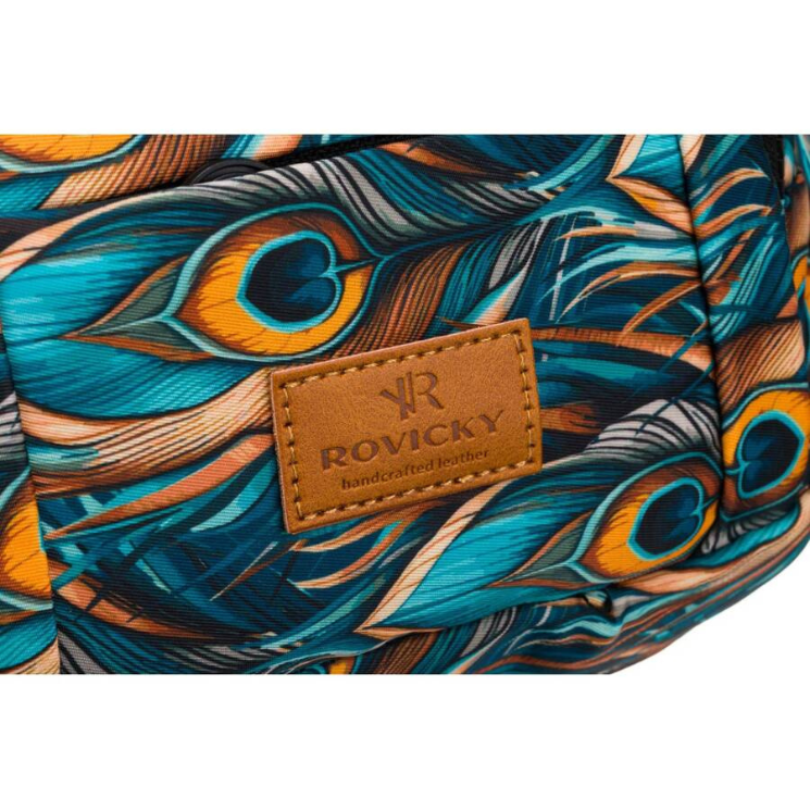 Priestranná dámska taška Fanny Pack s módnym vzorom