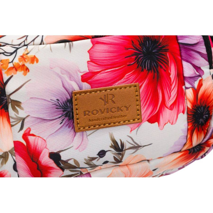 Priestranná dámska taška Fanny Pack s módnym vzorom
