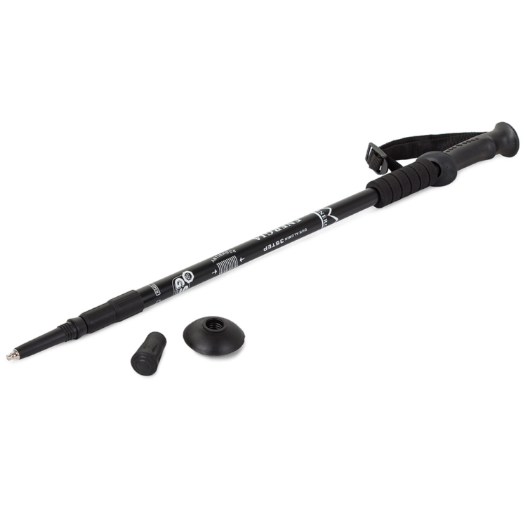 2 polstrované čierne palice - nordic walking