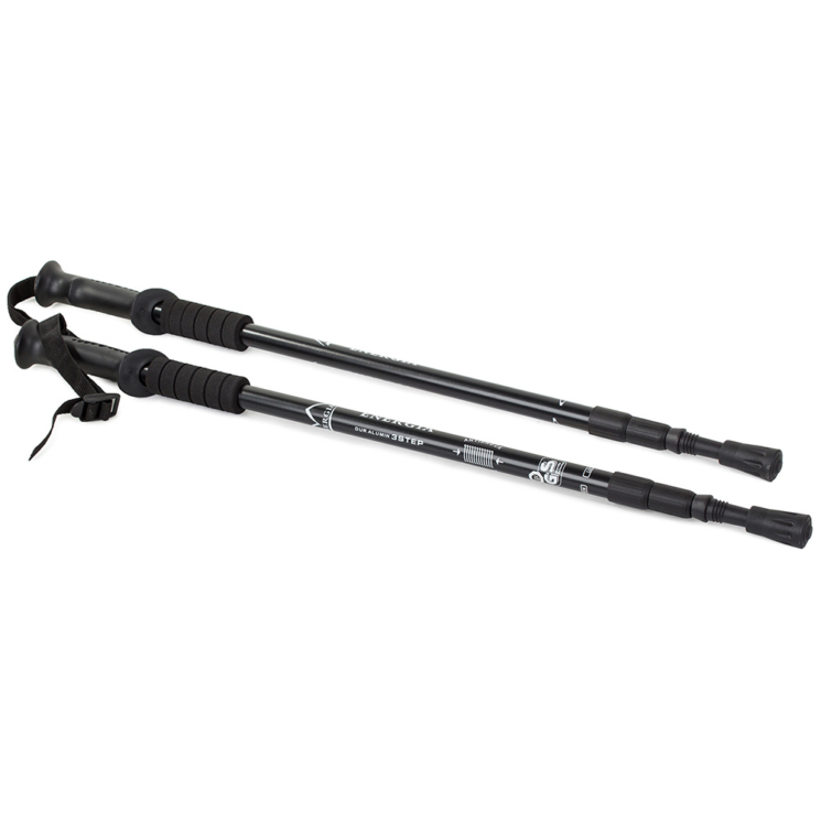 2 polstrované čierne palice - nordic walking