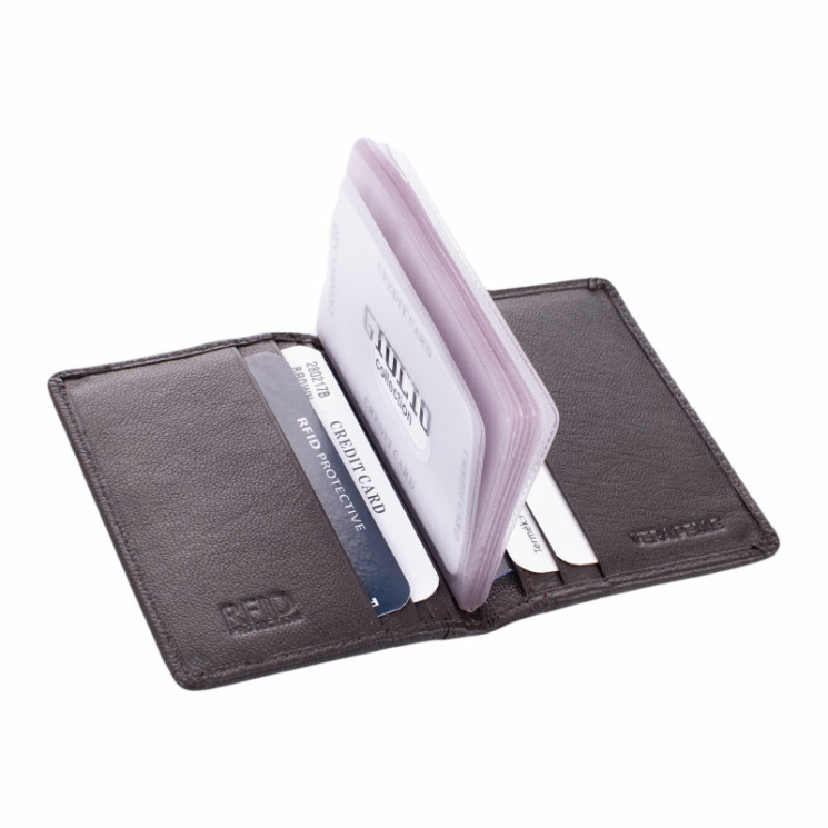 GIULIO COLLECTION puzdro na karty z pravej kože so systémom RFID