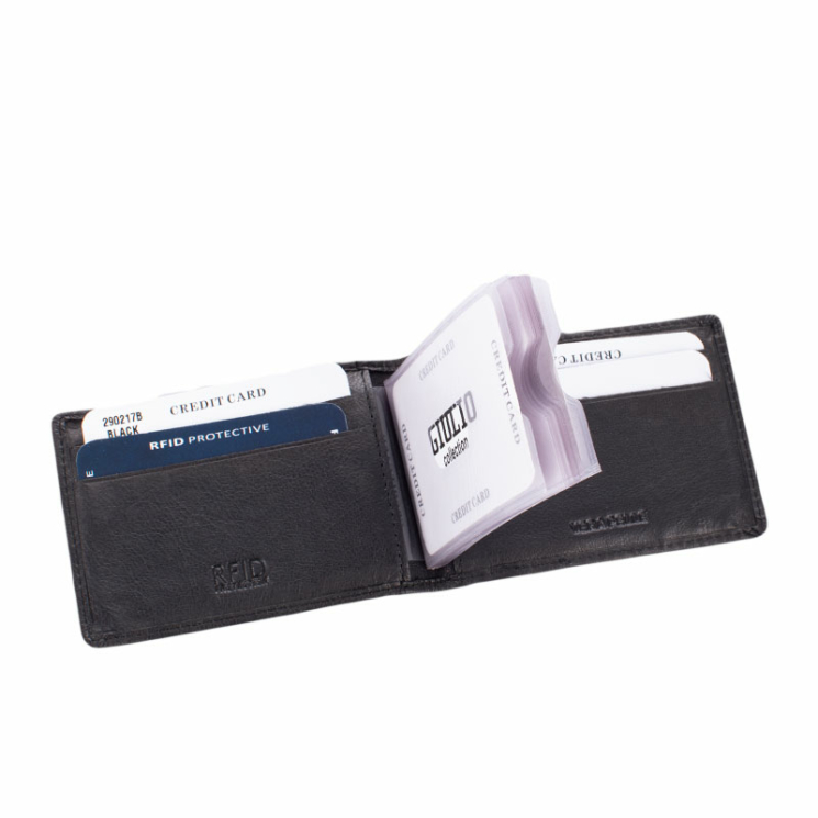 GIULIO COLLECTION puzdro na karty z pravej kože so systémom RFID