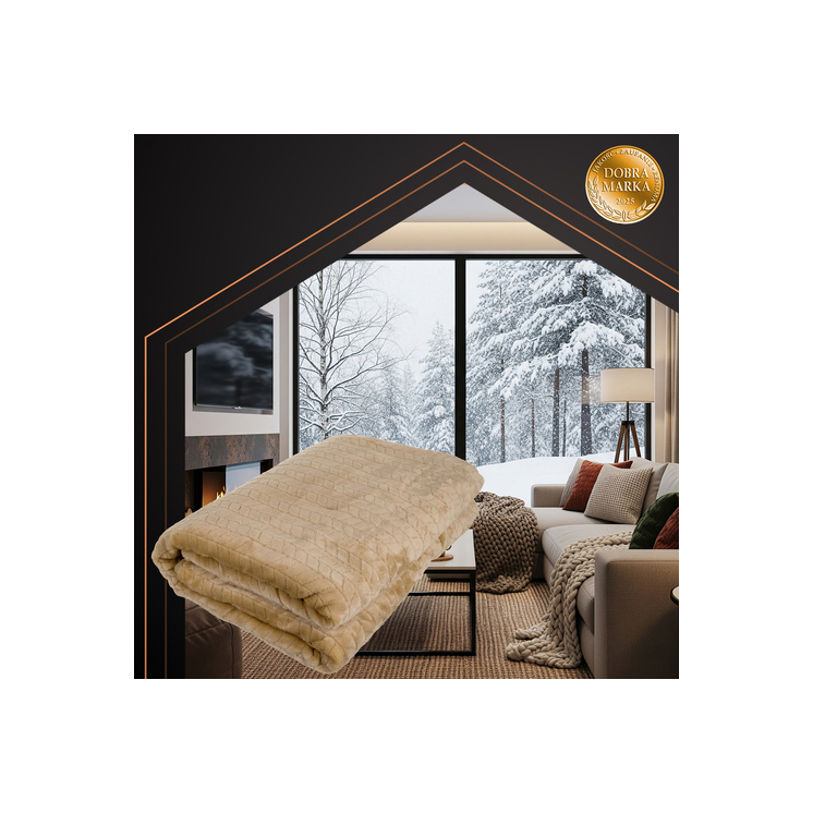 Ohrievacia prikrývka 180x130cm béžová Ruhhy 26224