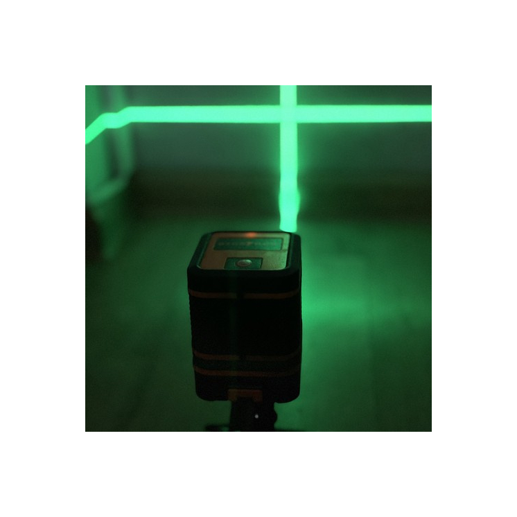 Elektronická laserová vodováha so zeleným krížovým laserom a prenosným kufríkom