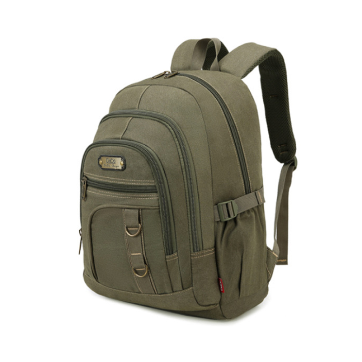 Outdoorový batoh z ultra pevného plátna v khaki farbe