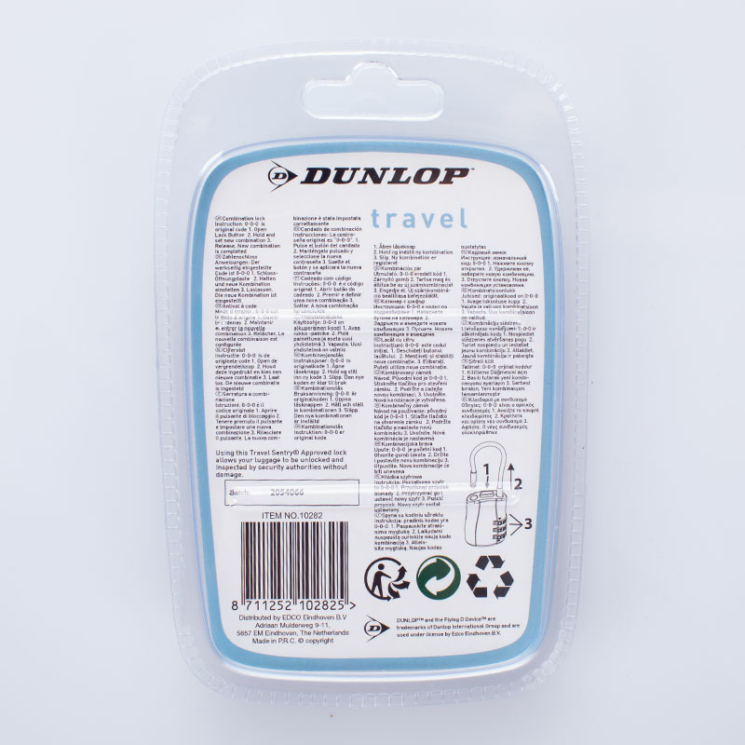 Kombinovaný visiaci zámok Dunlop TSA 