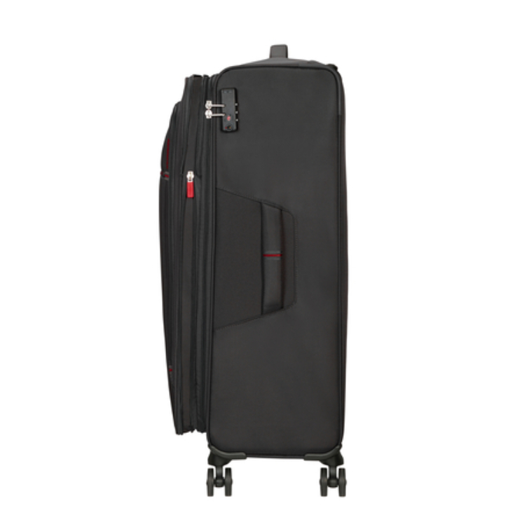 Rozšíriteľný kufor American Tourister Crosstrack Spinner 79 cm Grey/Red
