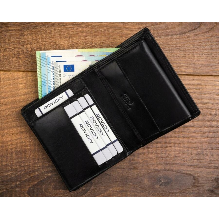Elegantná pánska peňaženka z pravej kože s ochranou RFID