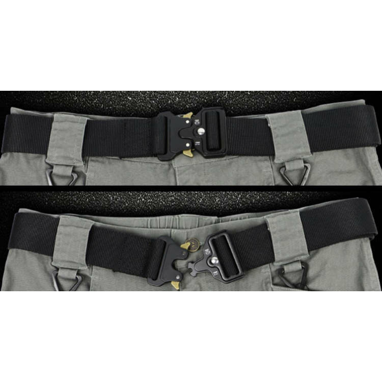 Taktický pánsky opasok v čiernej farbe 120 cm