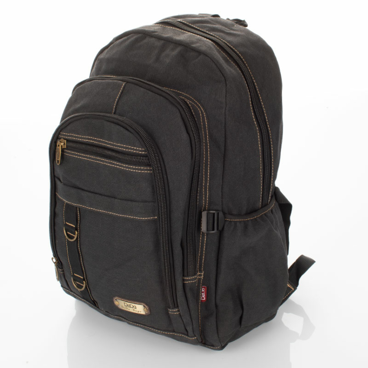 Outdoorový plátenný batoh Black