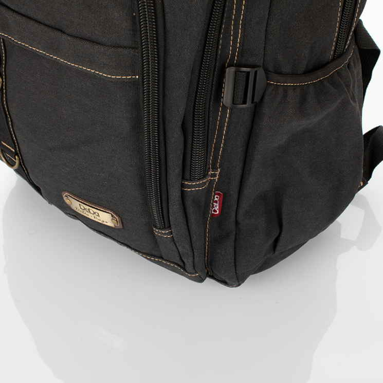 Outdoorový plátenný batoh Black