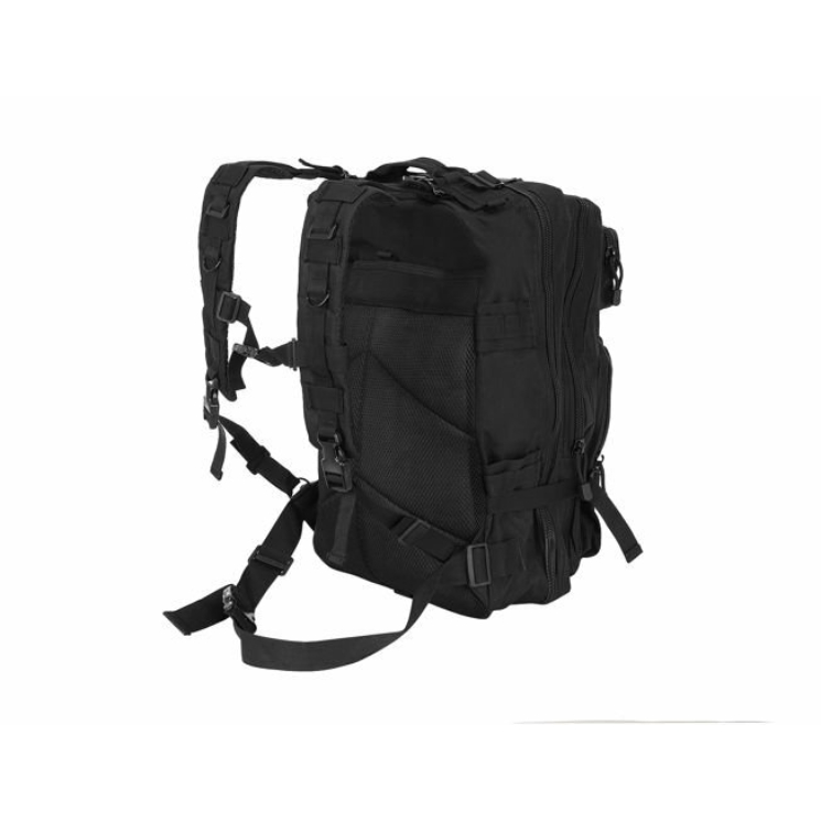 Veľký vojenský batoh v čiernej farbe 38L