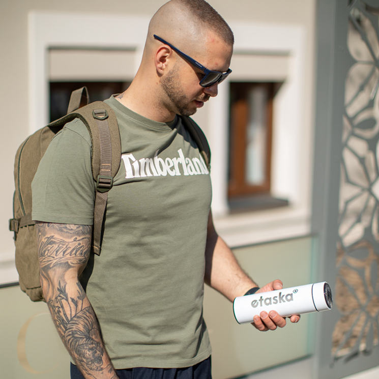 Outdoorový batoh z ultra pevného plátna v khaki farbe