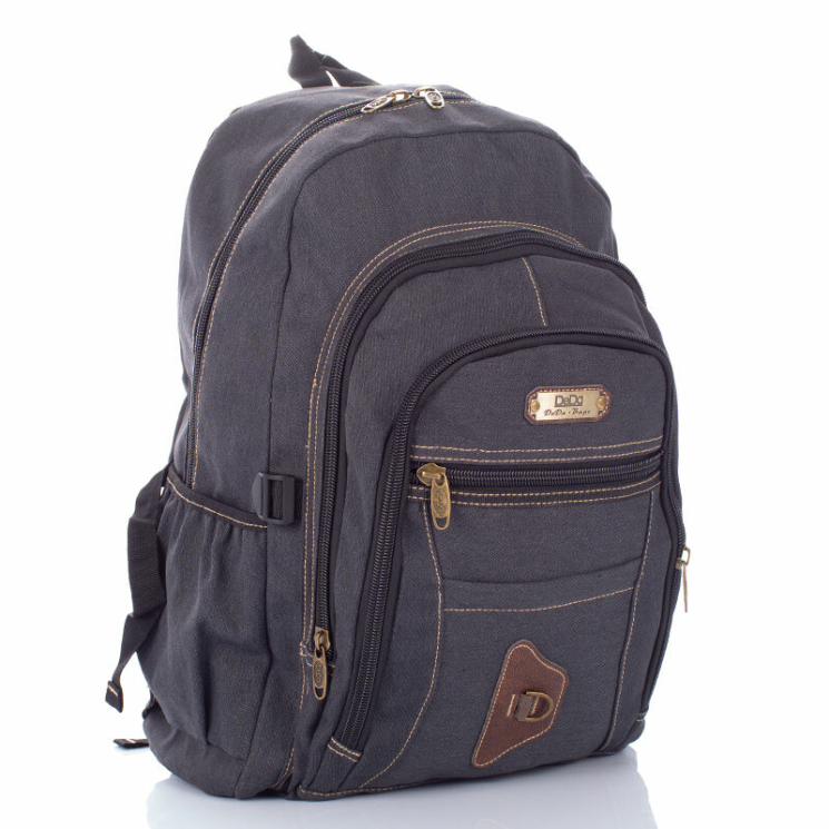 Outdoorový plátenný batoh Black