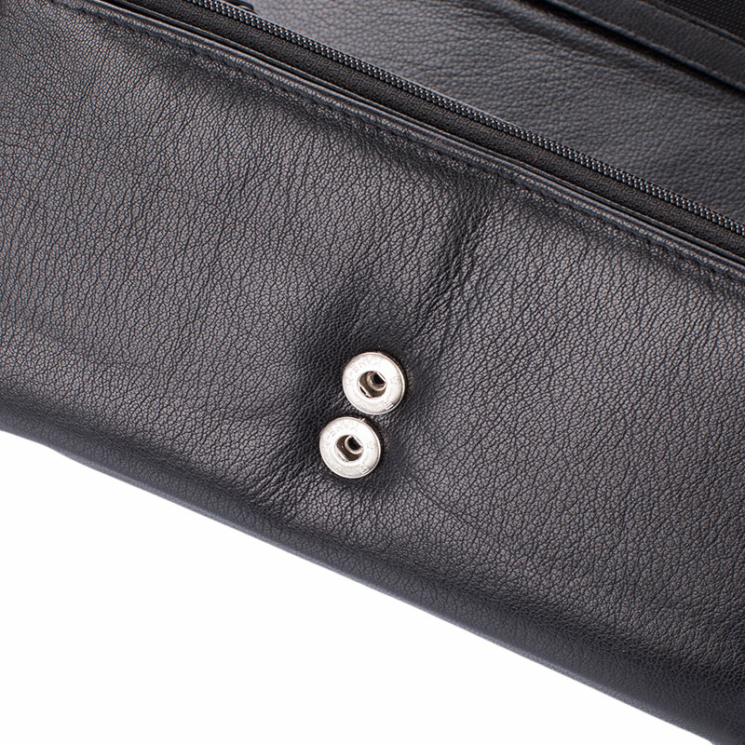 Aktovka z pravej kože Waiter Wallet with RFID Protection Double Buckle