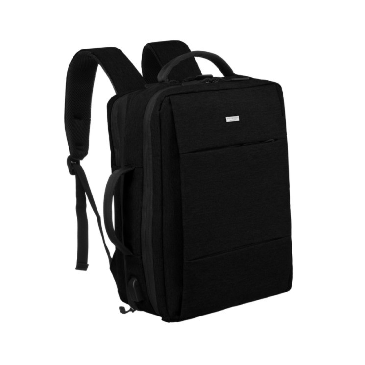 Odolný batoh na notebook Peterson s konektorom USB / rozšíriteľný