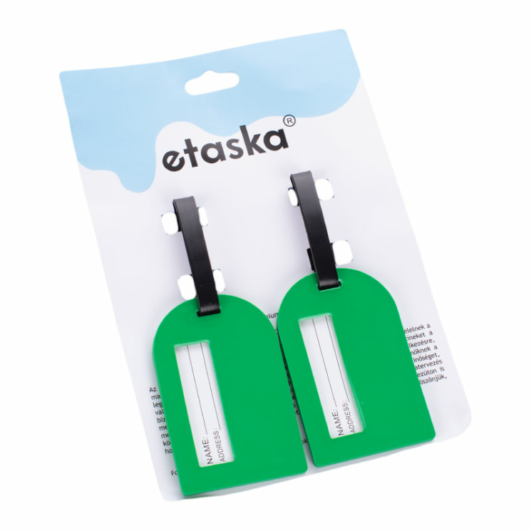 Prémiová visačka na batožinu Etaska Green