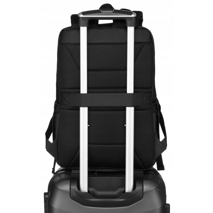 Odolný batoh na notebook Peterson s konektorom USB / rozšíriteľný