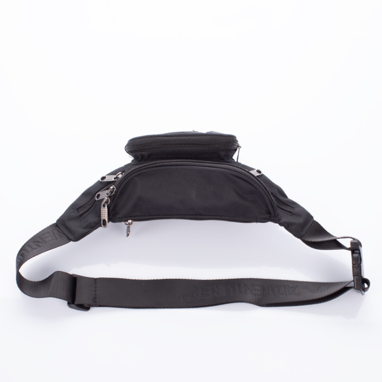 Taška na opasok AdventureR s 3 vreckami v modrej farbe 
