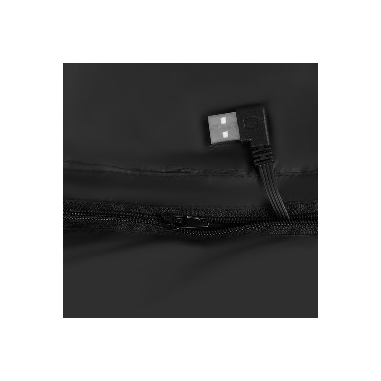 Vyhrievateľná vesta USB čierna veľkosť XL