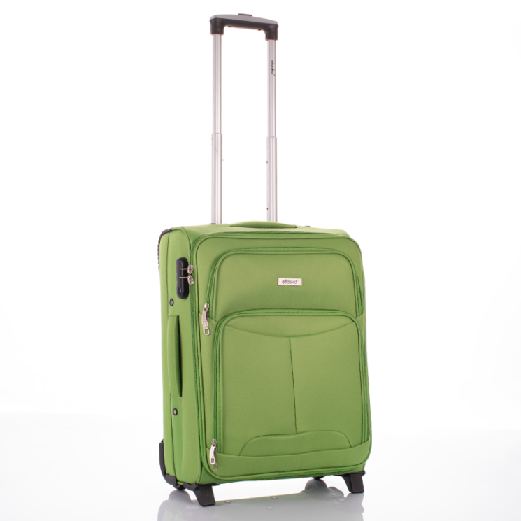 Kufrík Travelway Premium Cabin size Palm green WIZZAIR size