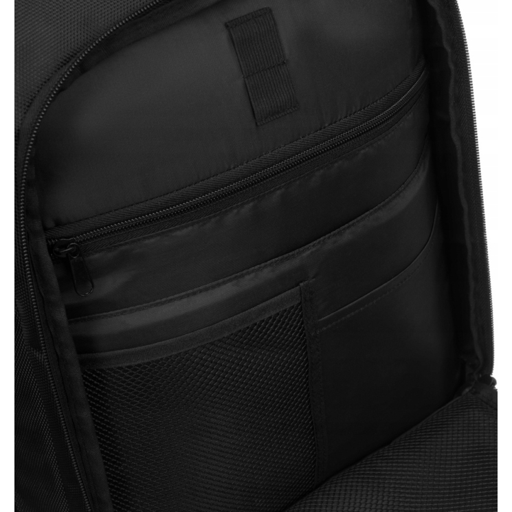 Peterson 3-funkčný cestovný batoh, WizzAir, veľkosť 40x30x20cm, čierna farba / rozšíriteľný / zástrčka USB