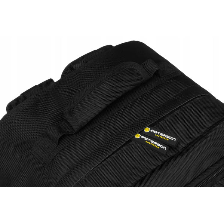 Peterson 3-funkčný cestovný batoh, WizzAir, veľkosť 40x30x20cm, čierna farba / rozšíriteľný / zástrčka USB