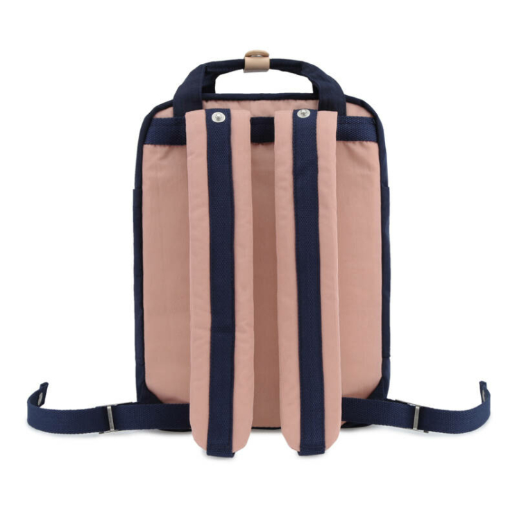Priestranný mestský batoh s chlopňou Blue-Pink