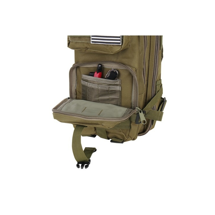 Vojenský turistický batoh v khaki farbe 30L