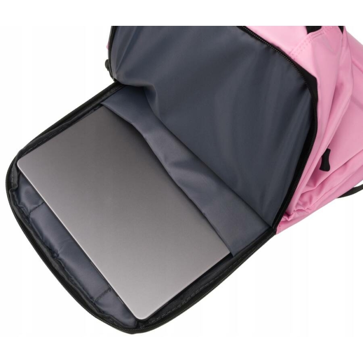 Mestský batoh s držiakom na notebook Ružová