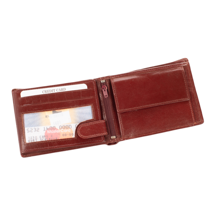 Pánska kožená peňaženka hnedá s ochranou RFID 46012 Brown