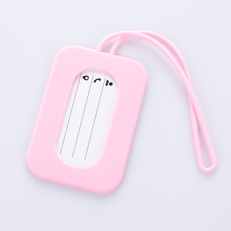 Silikónová visačka na batožinu Pink