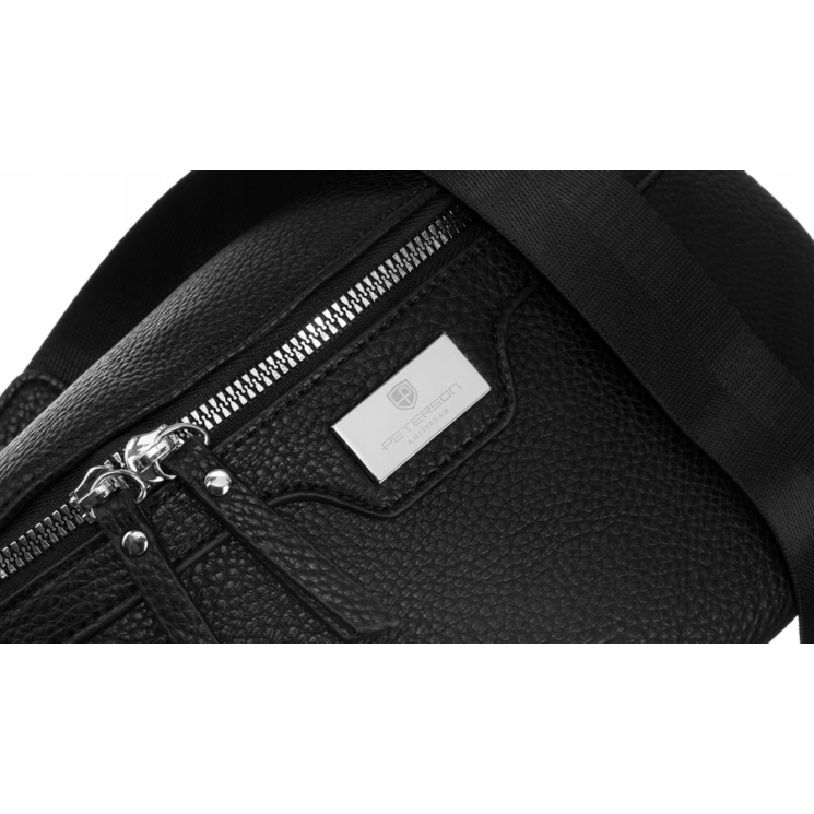 Elegantná dámska taška cez rameno + praktický doplnok v čiernej farbe