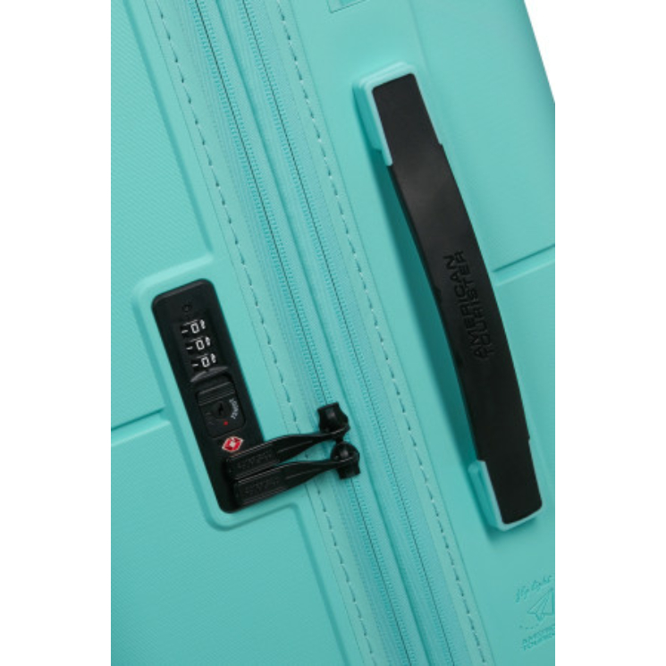 AMERICAN TOURISTER DASHPOP SPINNER 77/28 EXP TSA TRUE AQUA SKY
