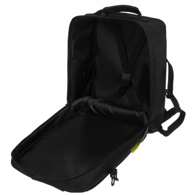 Peterson 3-funkčný cestovný batoh, WizzAir veľkosť 40x30x20cm, čierno-červená farba / USB konektor
