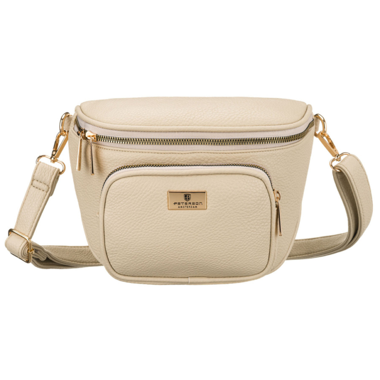 Dámska crossbody taška Peterson v béžovej farbe