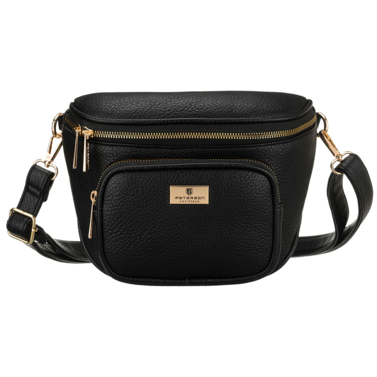 Dámska crossbody taška Peterson v čiernej farbe