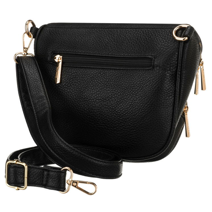 Dámska crossbody taška Peterson v čiernej farbe